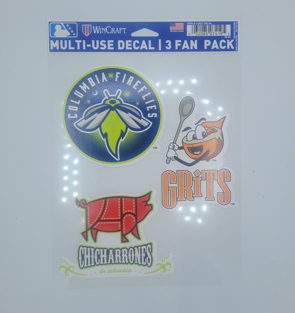 Fireflies Triple Logo Decal