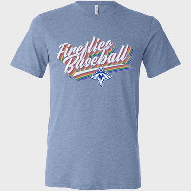 Fireflies Men's Retro Rainbow Tee