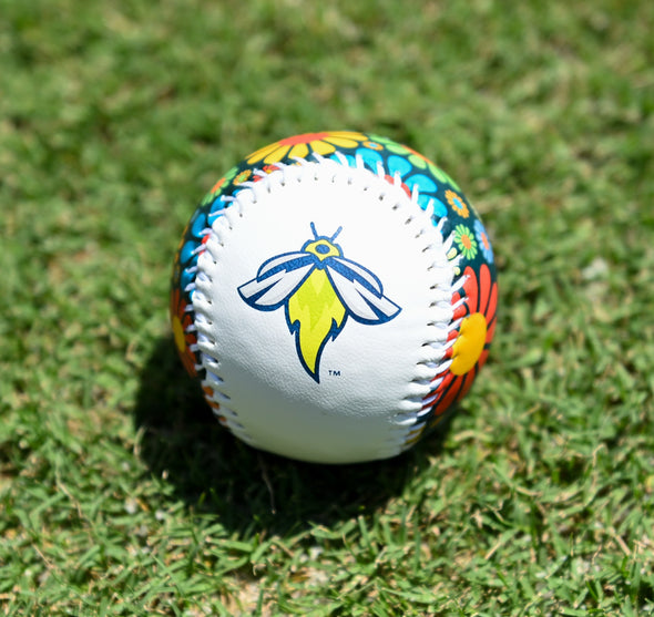 Fireflies Colorful Flower Baseball