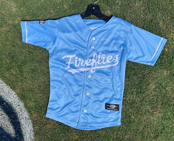 Columbia Fireflies Men's Light Blue Replica Jersey