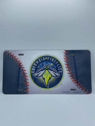 Fireflies Baseball Glossy License Plate