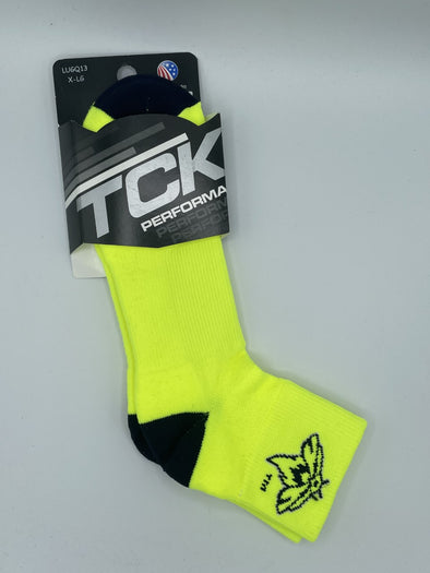 Fireflies Neon Yellow Quarter Socks