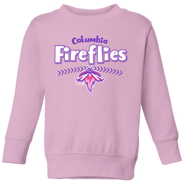 Columbia Fireflies Toddler Pink Soap Crewneck