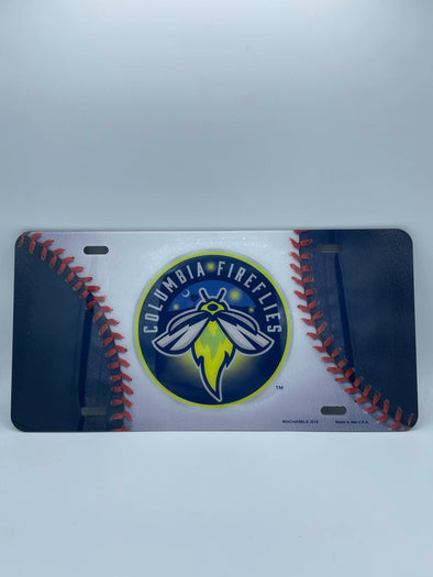 Columbia Fireflies Baseball Glossy License Plate