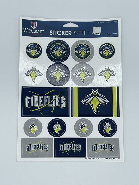 Columbia Fireflies Sticker Sheet